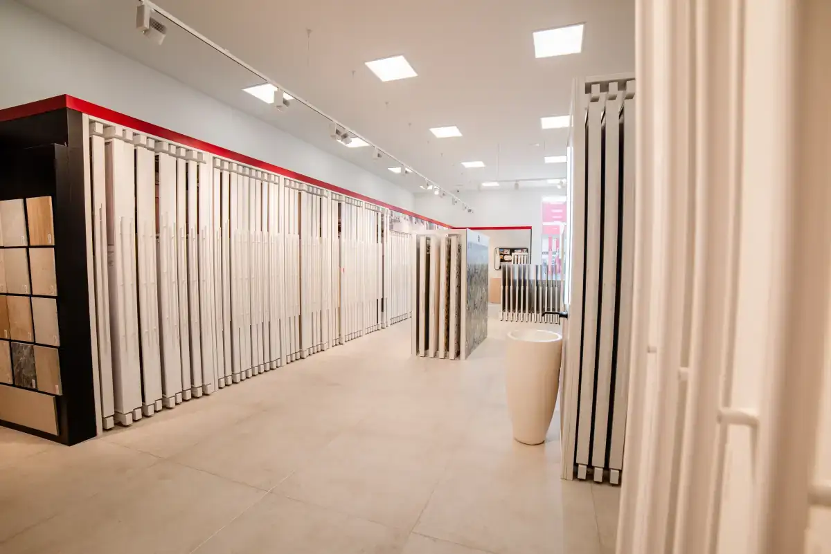 Detalle de expositores deslizantes